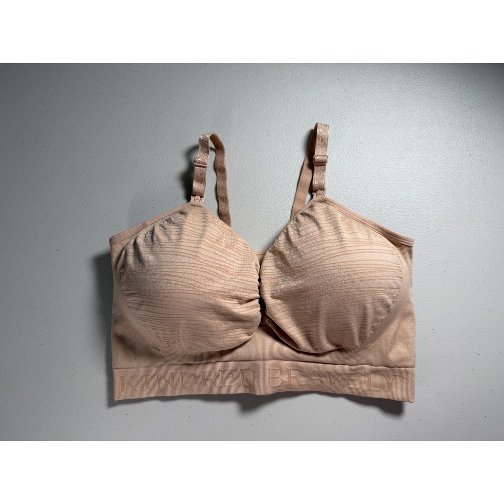 Kindred Bravely Simply Sublime Nursing Bra Size XXL Nude WireFree Maternity